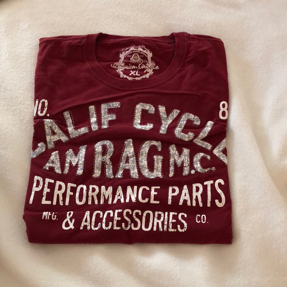 Red American rag T-shirt